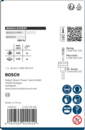 Gergaji Lubang Logam Bosch EXPERT 51 x 5 mm 3/8″.